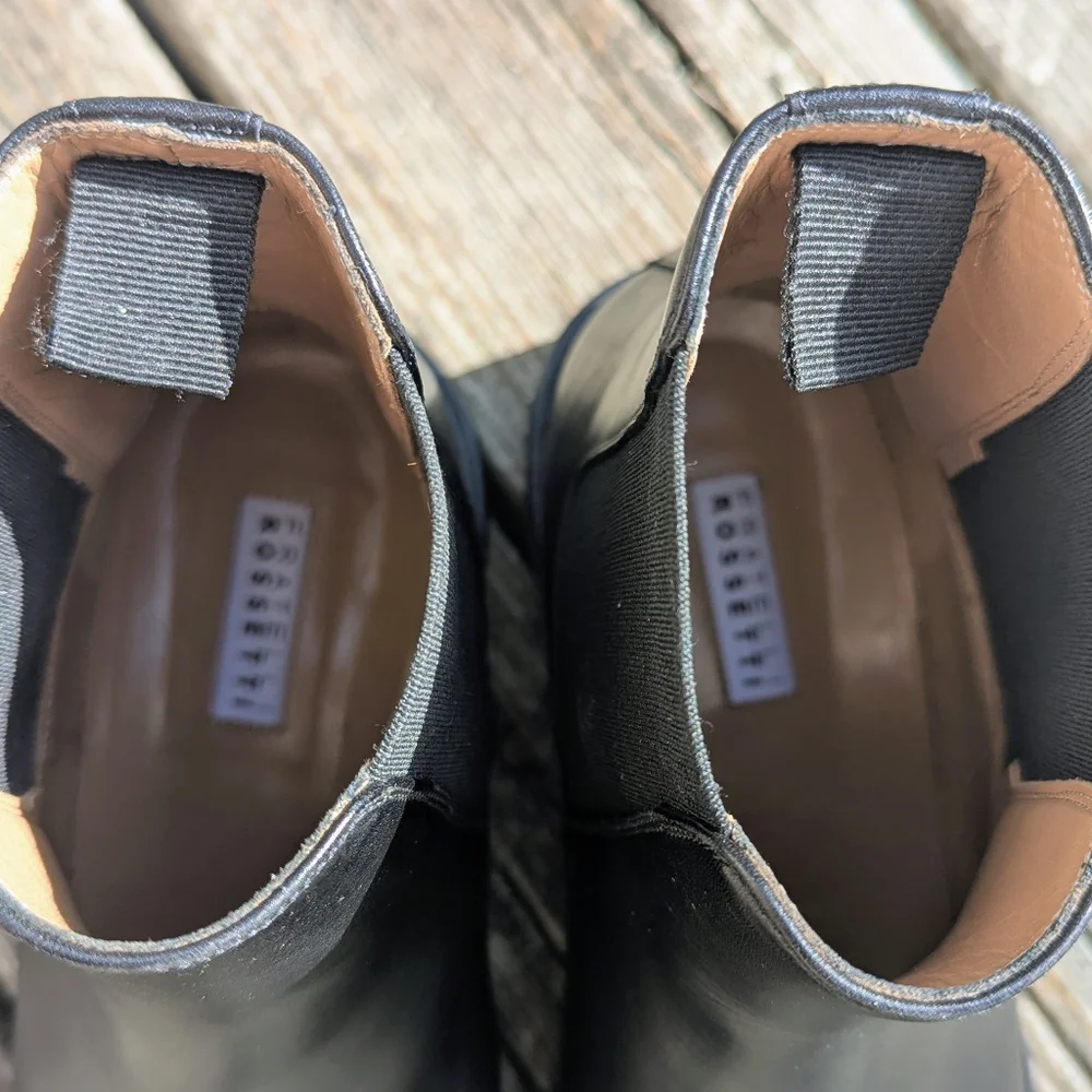 EUC Fratelli Rossetti Black Leather Chelsea Boots – Size 38 (US 7.5-8) - Picture 5 of 5